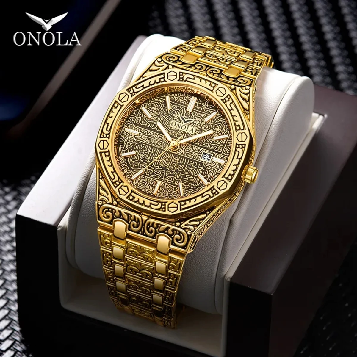 ONOLA Brand Fashion Watch For Men Leisure Business Luxury Waterproof Gold Japan Movement Quartz Watches