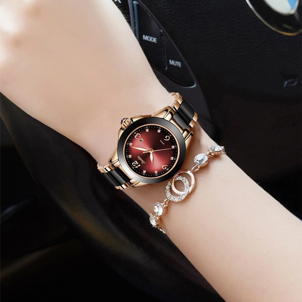 SUNKTA Women Watches Luxury Brand Watch Bracelet Waterproof Diamond Ladies Wrist Watches For Women Quartz Clock Relogio Feminino - Image 3