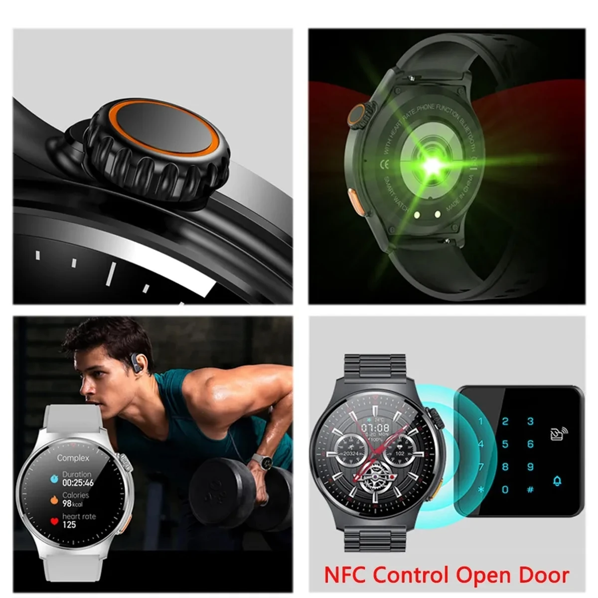 ECG+PPG Bluetooth Call Smart Watch Men Sports Bracelet Waterproof Custom Watch Face Men SmartWatch For IOS Android - Image 3