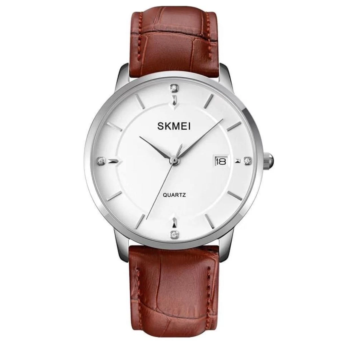 Skmei Simple Men's Watch Men's Business Calendar Waterproof Quartz Leather Belt Watch