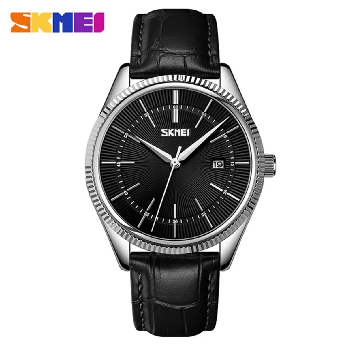 Skmei Casual Single Calendar Belt Men's Quartz Watch Simple Dial Business Men's Watch Watch