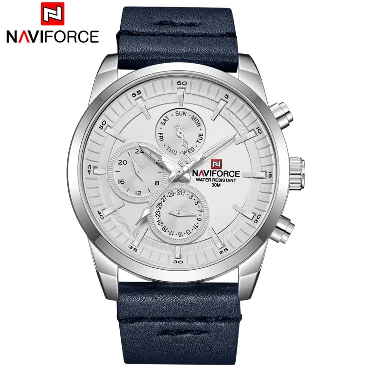 NAVIFORCE NF9148 Leather Analog Wrist Watch