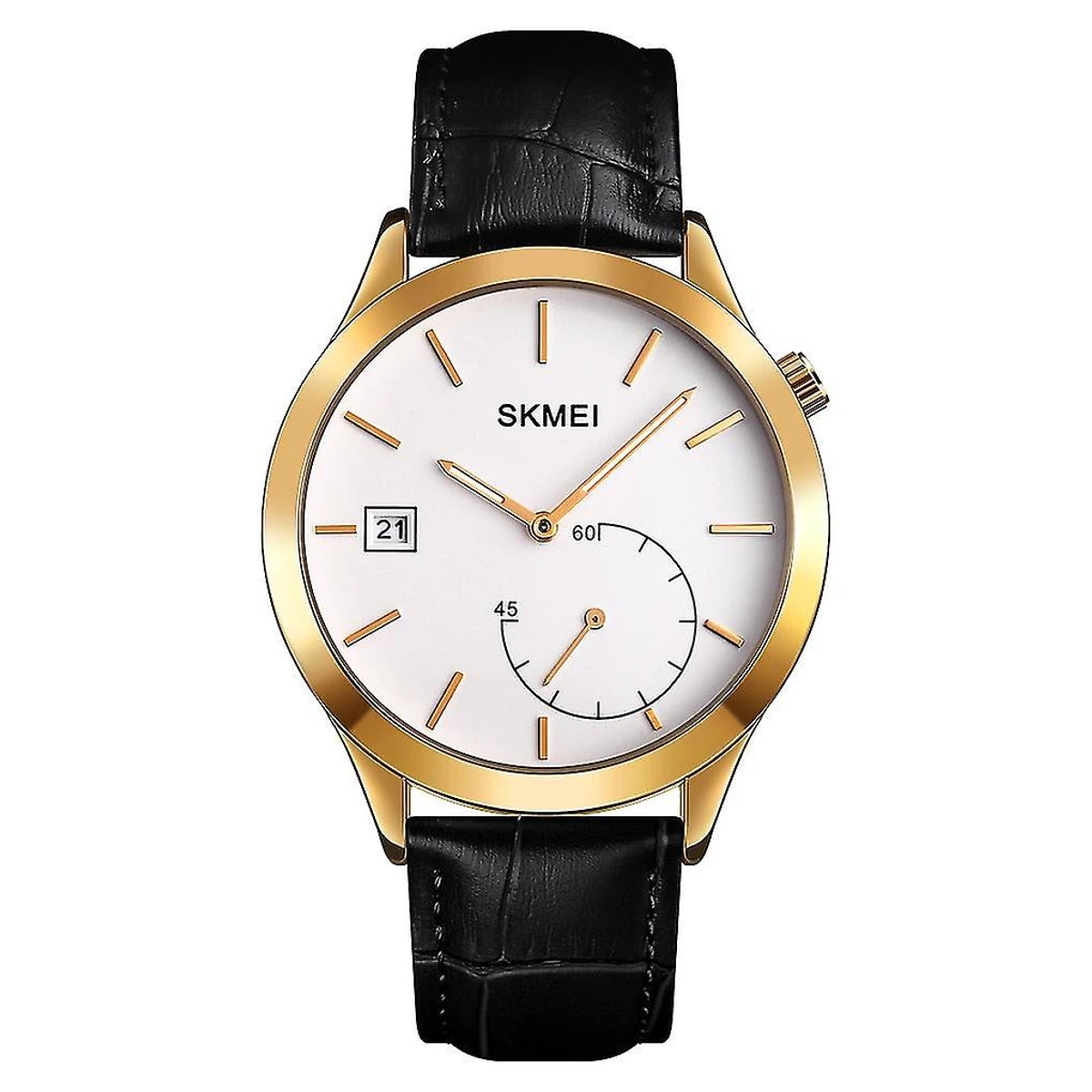 Skmei New Creative Fashion Men's Watch Simple Outdoor Casual Sports Waterproof Two-Pin Quartz Watch Men