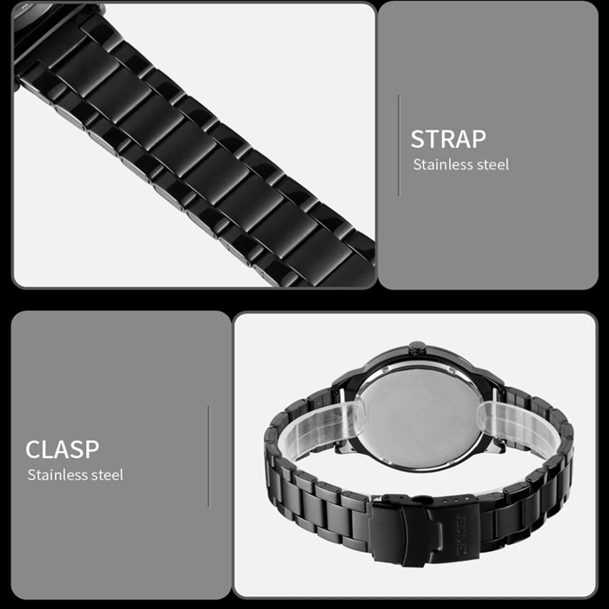 SKMEI 9210 Fashion 3D Fashion Dial Mens Watch Top Brand Luxury Full Steel Business 30 Waterproof Watch reloj Sport Quartz Watch - Image 4