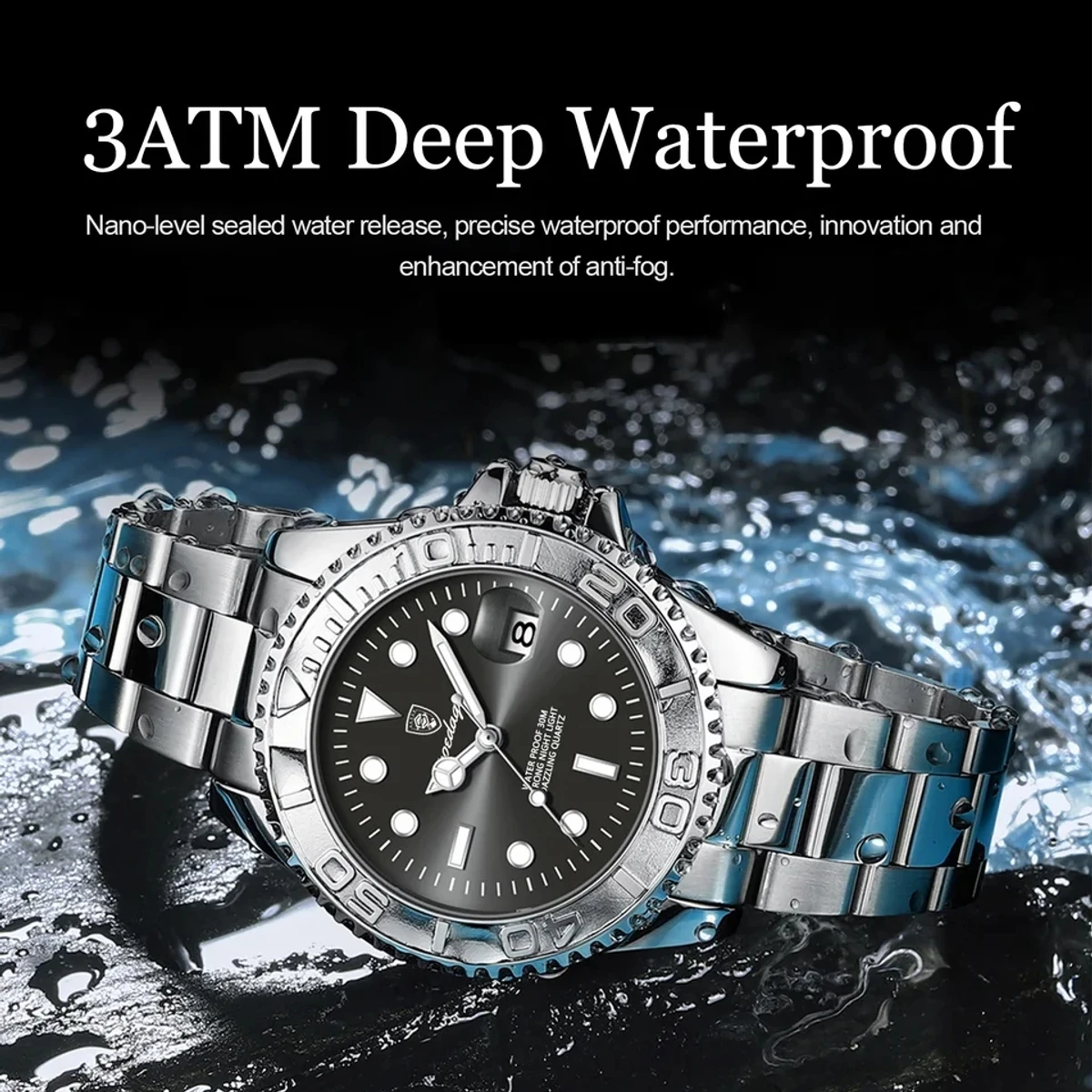 POEDAGAR 680 Luxury Men Watch Business Quartz Man Clock Sports Waterproof