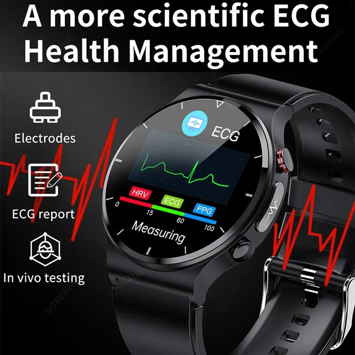 LIGE Smart watch ECG+Blood Sugar Watch