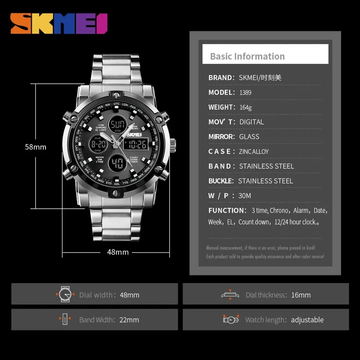 SKMEI 1389 Watch For Man