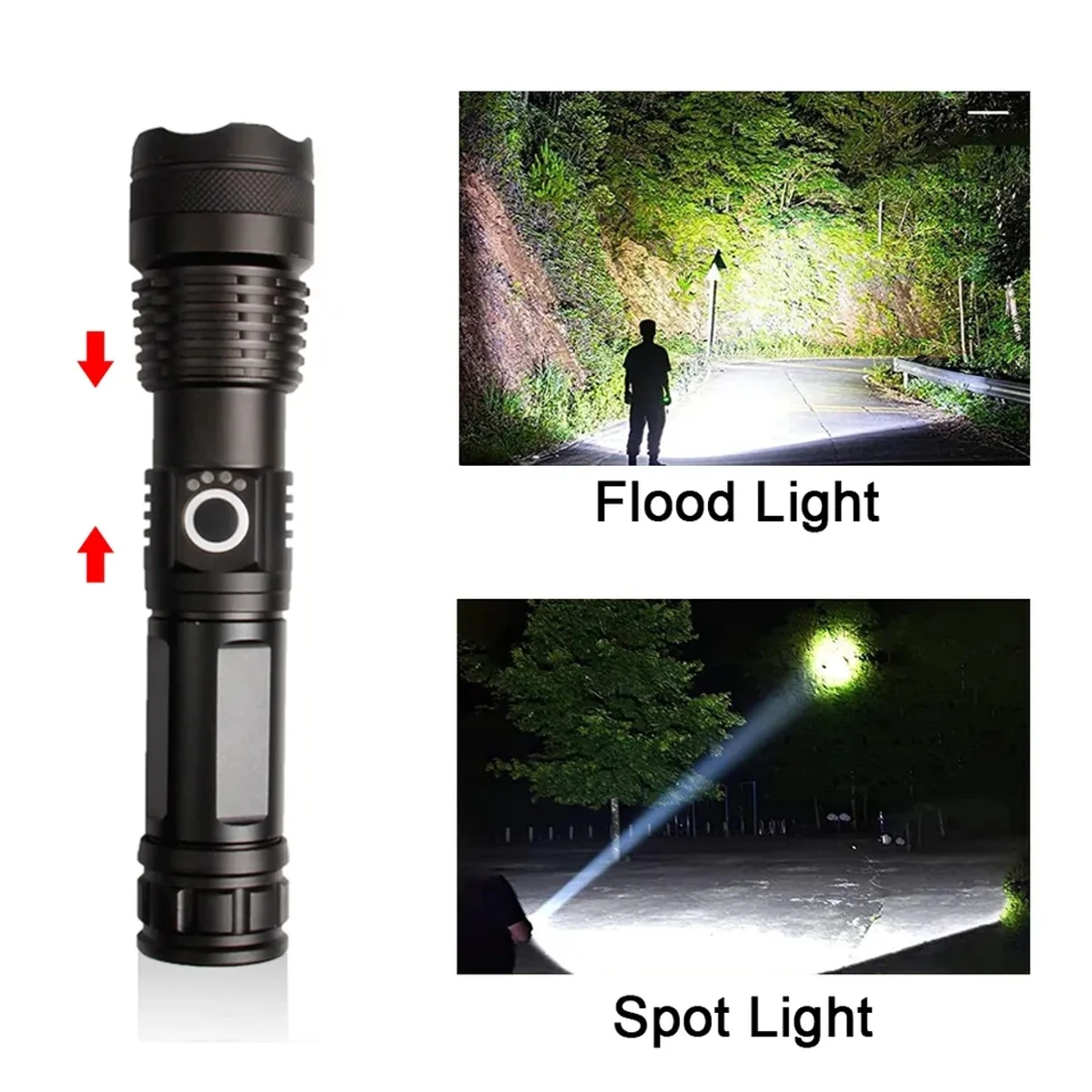 XHP50 Waterproof High Lumens LED Flashlight