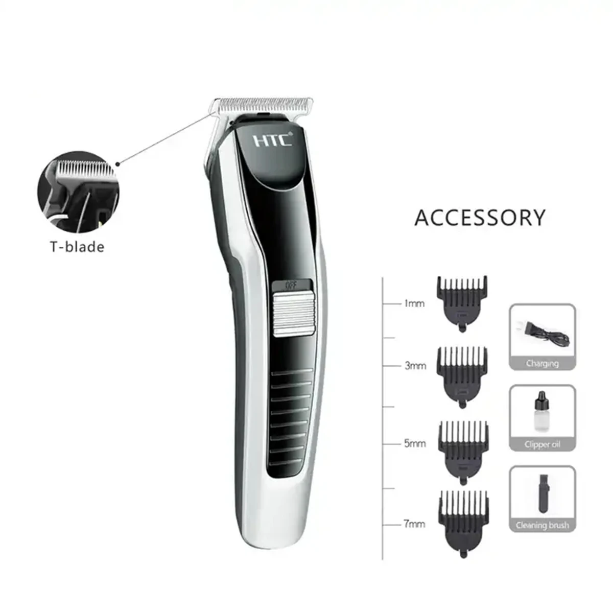 HTC AT-538 RECHARGEABLE HAIR TRIMMER