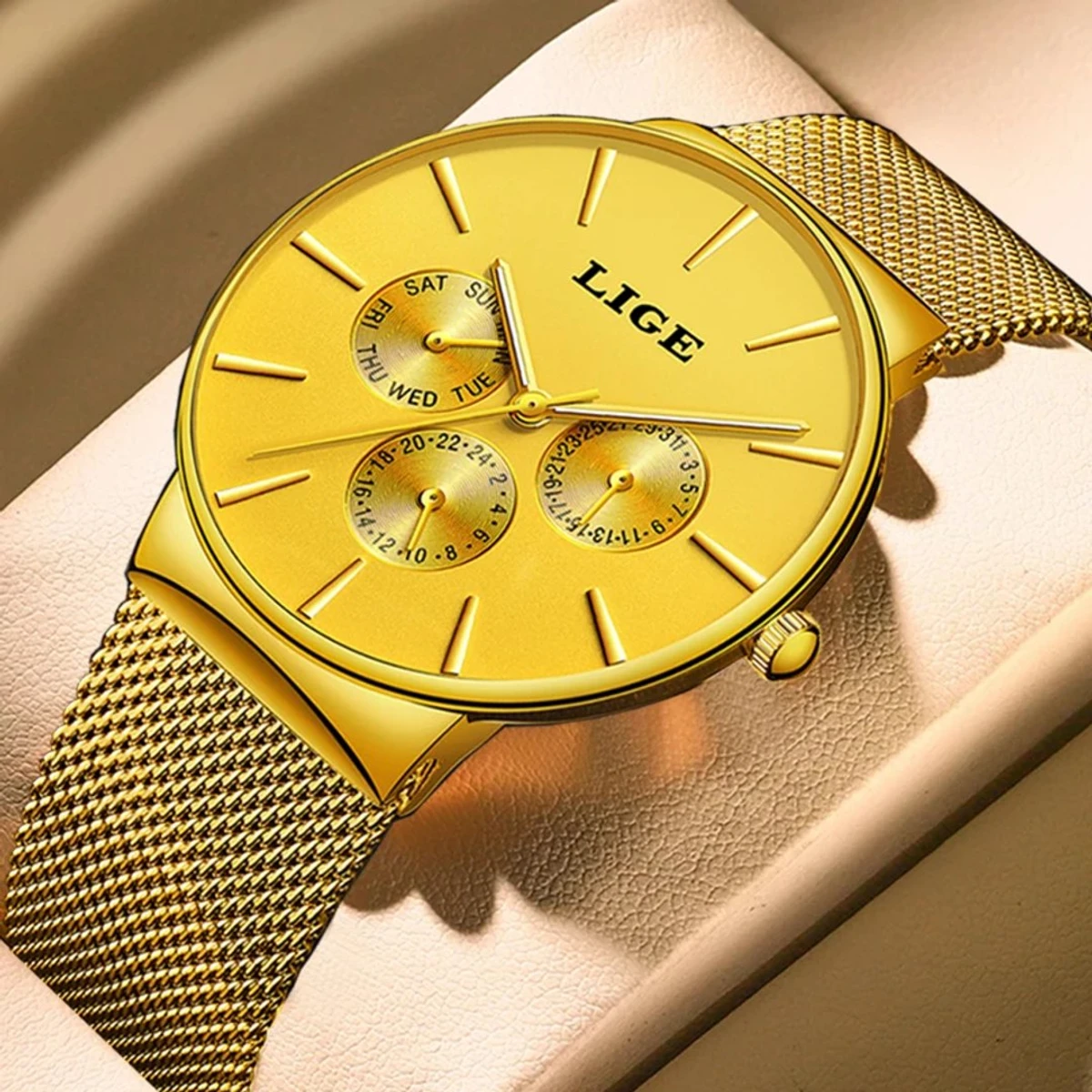 LIGE Luxury SWISH Watch