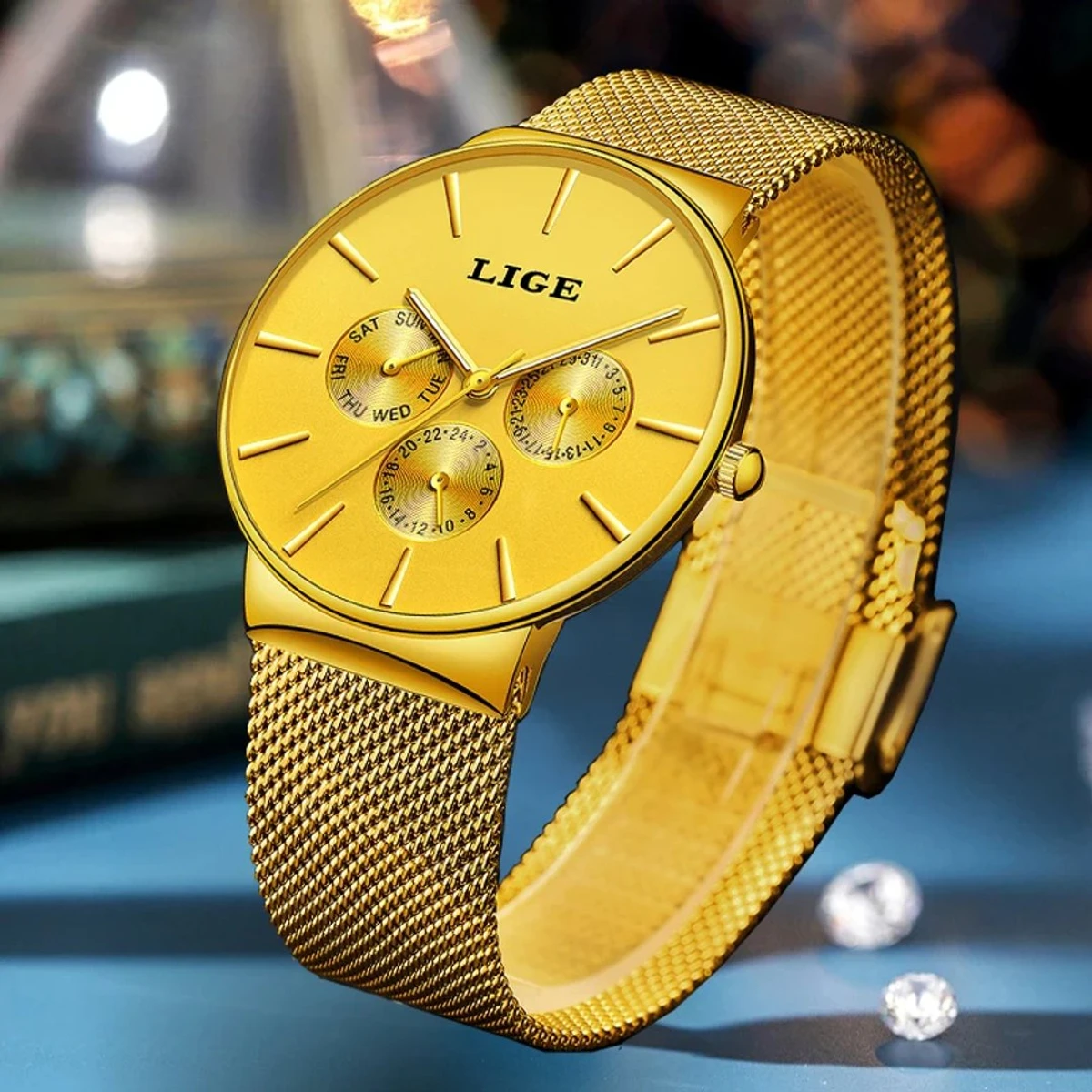 LIGE Luxury SWISH Watch
