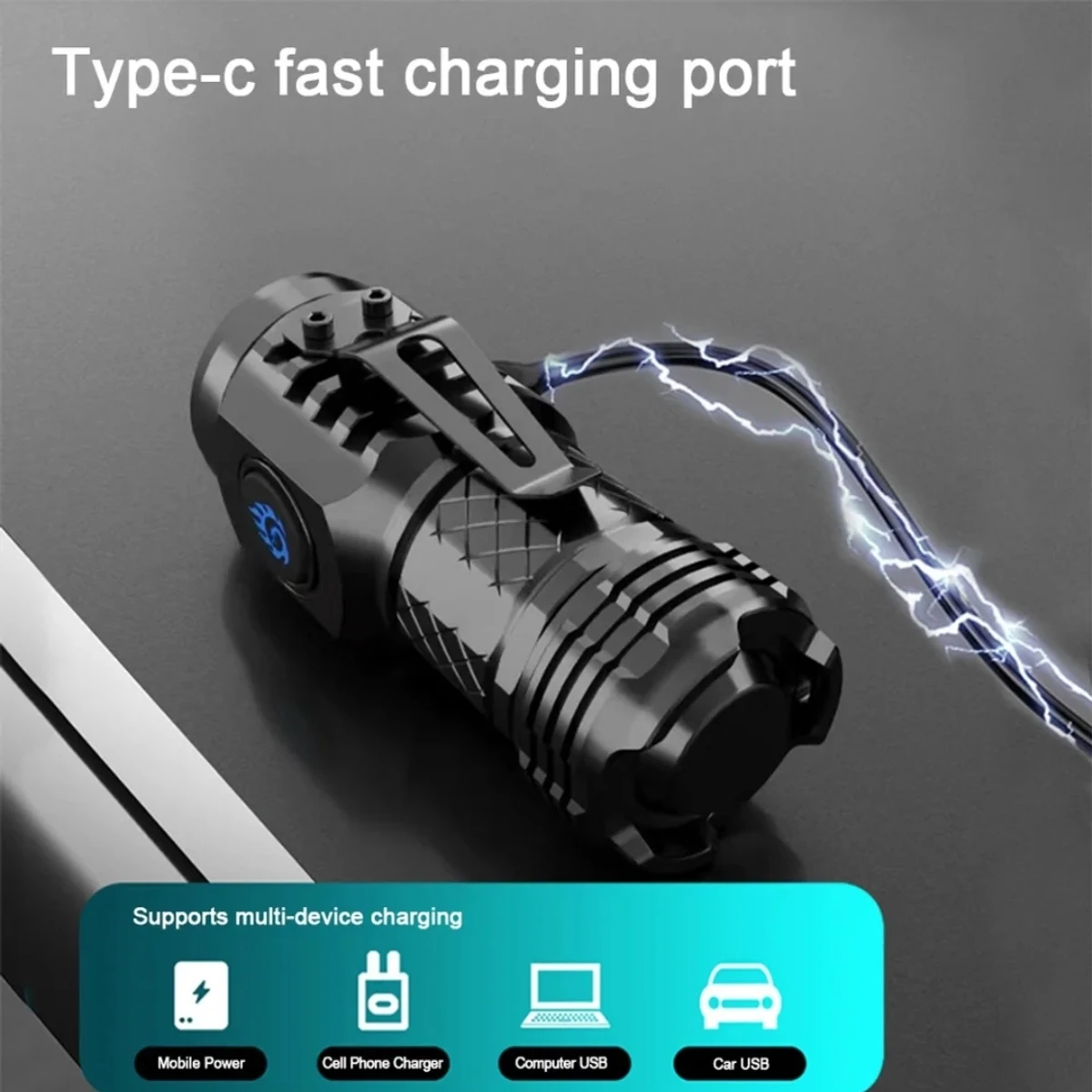 High Power LED Flashlight Torch 20W Ultra Powerful LED Flashlight USB Rechargeable LED Tactical Flashlights